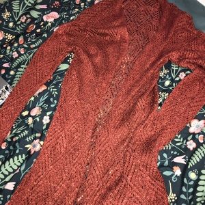 Burnt orange cardigan